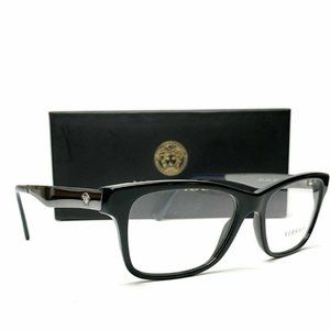 Versace Silver Emblem Men's 55mm Eyeglasses! NIB!